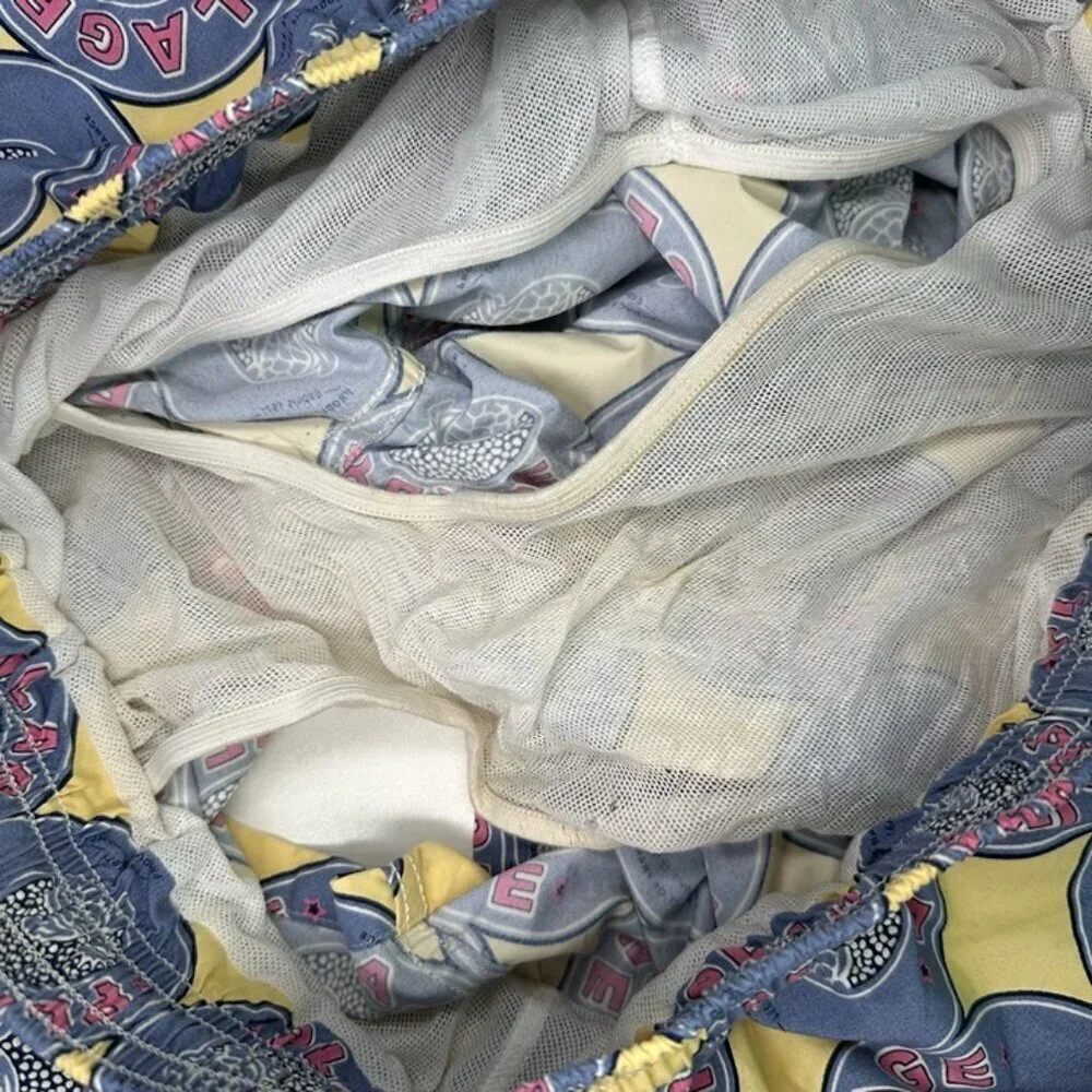 Vilebrequin Turtle Swimming Shorts Blue Yellow Floral XXL